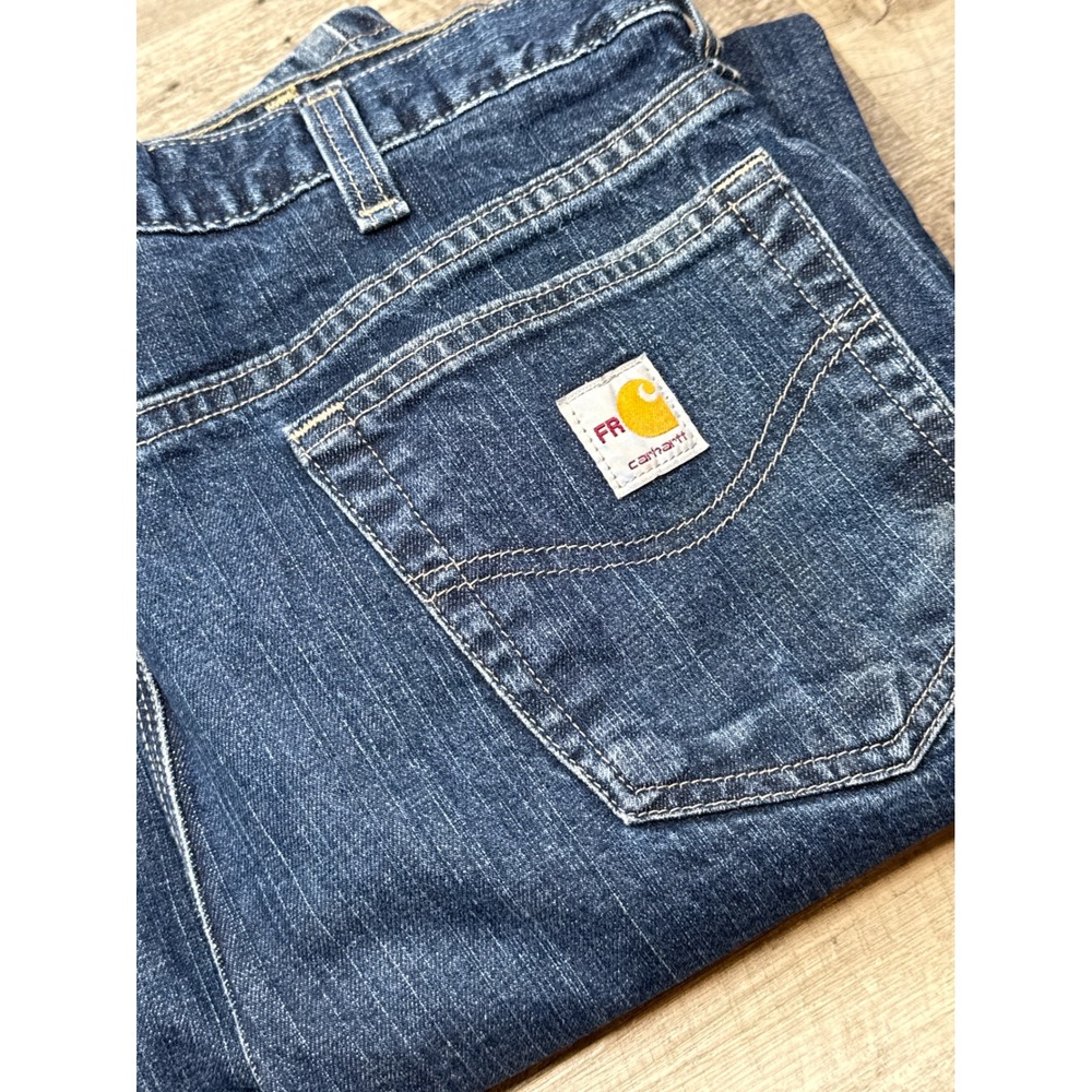 Carhartt FR Flame Resistant‎ Traditional Fit Mens Blue Denim Jeans 36x32